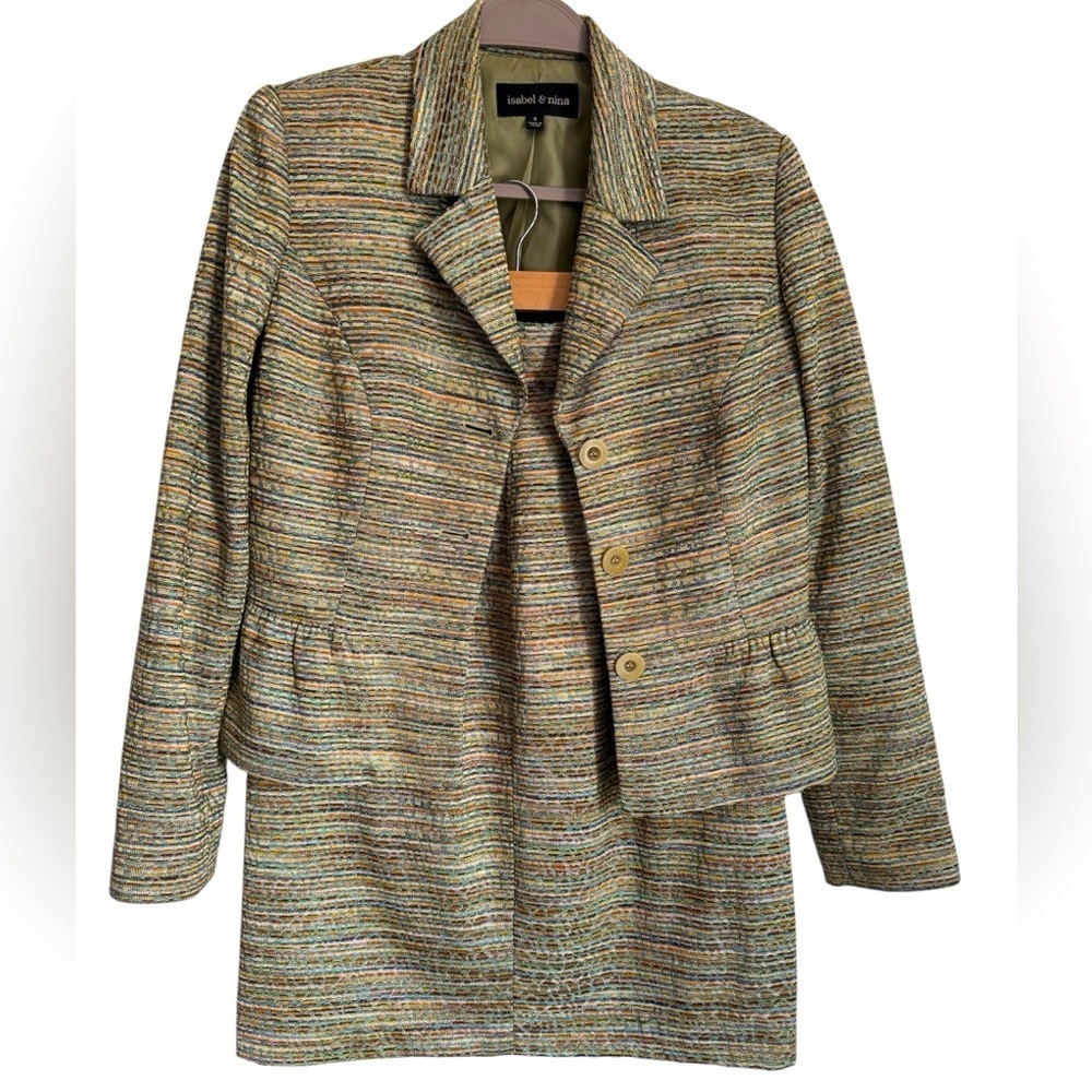 Women’s Multi-Color Jacket and Skirt